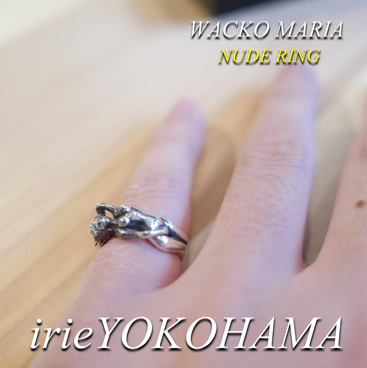 WACKO MARIA Nude Ring ヌードリング ダイヤ入り13号 - リング