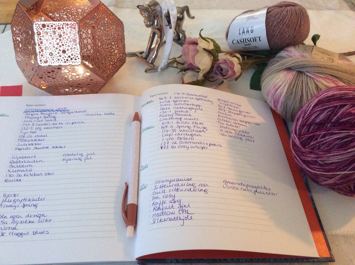 knitcrochetlove's tweet photo. One thing I love about Christmas, is that I can plan my knitting for next year! 💕#knitmas #knitting #knittingplanner #stashdown2018 @Garnstudio https://t.co/Ddk5SdATIO