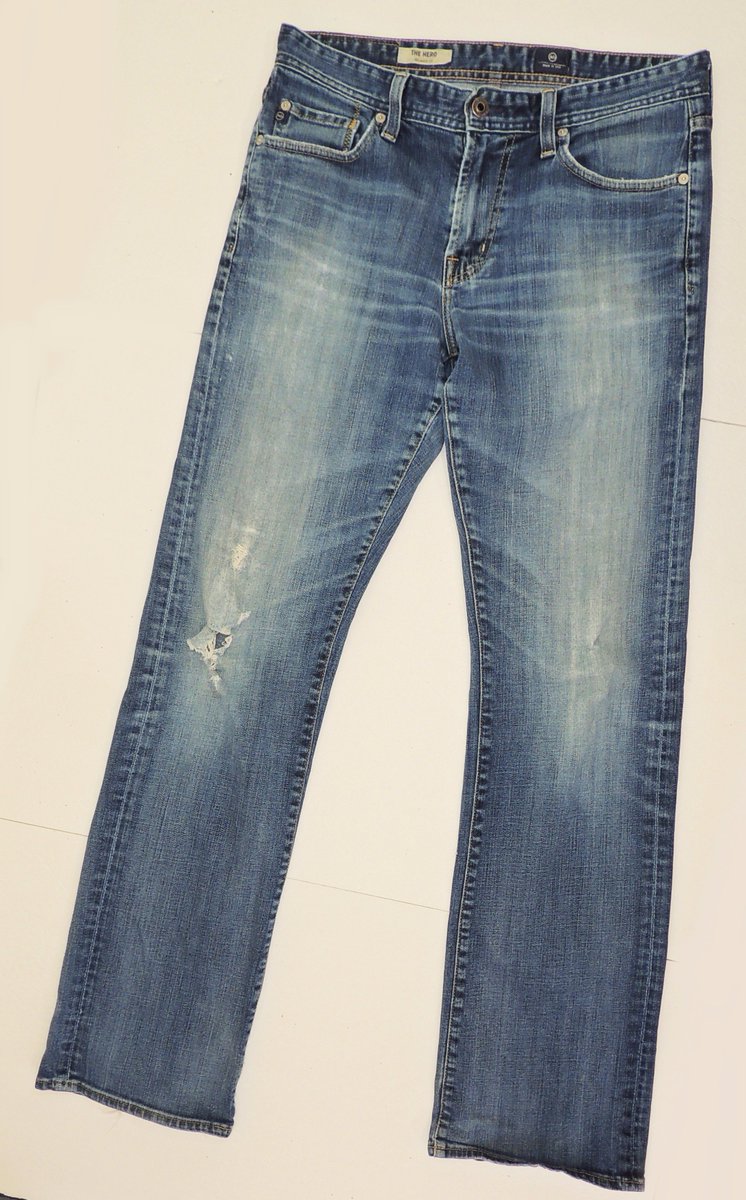 BmarcFashion's tweet photo. AG Adriano Goldschmied Men's Destoryed Hero Jeans Sz 30 Inseam 33" #416 https://t.co/LobfWYEpMX #agjeans #bmarc https://t.co/MGKTO6iW2i