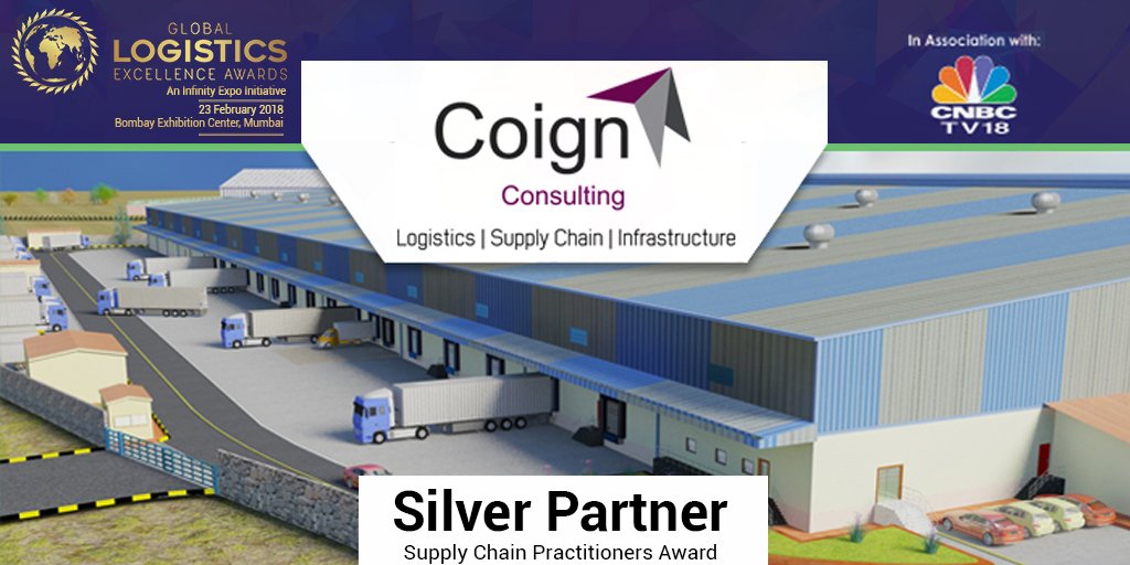 <a href="/CoignConsulting/">Coign Consulting</a> on board as Silver Partner of Supply Chain Practitioners Award at Global Logistics Award. <a href="/infinity_expo/">Infinity Expo</a> @TVSInfra <a href="/EIPIndia/">EIP Warehousing</a> <a href="/aajenterprises/">Aaj Enterprises</a> <a href="/Avvashya_CCI/">Avvashya CCI</a> <a href="/BrianCartwright/">Brian Cartwright</a> <a href="/ETBIndia/">Eicher Trucks&Buses</a> <a href="/cwc_warehouse/">Central Warehousing Corporation</a> <a href="/DTDCIndia/">DTDC Express Limited</a> <a href="/FarEye/">FarEye</a> <a href="/thentcgroup/">NTC Logistics India</a> <a href="/nwcc_india/">nwcc india</a>