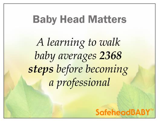 SafeheadInc's tweet photo. Baby head matters: A learning to walk baby averages 2368 steps before becoming a professional.

#SafeheadBABY: A head start in life without head injuries.

#Babyheadmatters #Protection #Babyheadgear #BabySafety https://t.co/PcmNMNCdkE