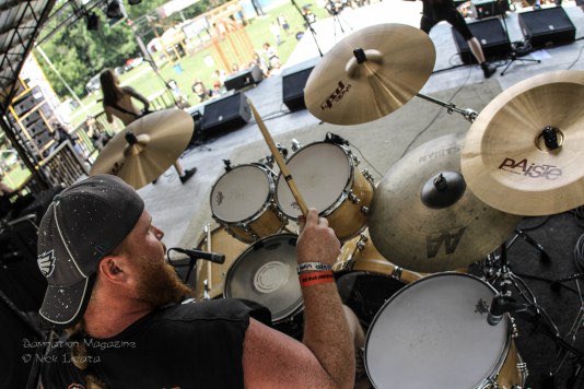 _DISMEMBERMENT's tweet photo. @TaylorEmerine hitting them skins at @FTAOpenAir 📸: Nick Lacata / @Damnation_Mag #dismemberment #fullterrorassault #damnationmagazine #hittinthemskins @SABIAN_Vault @PaisteNation https://t.co/nH13TChsgo