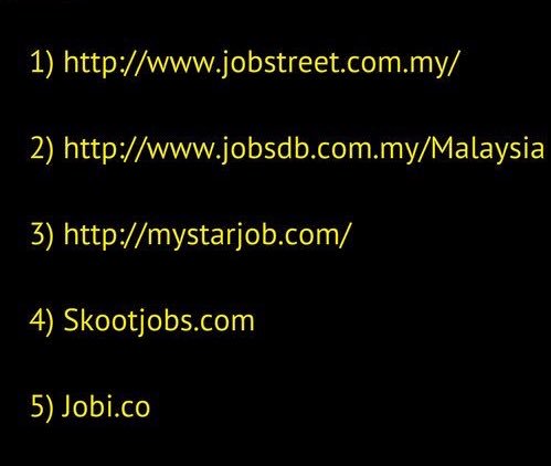 IzzadZahari's tweet photo. 15 Laman Web Kerja untuk anda. Harap membantu 😉 

#KitaOK https://t.co/oodqx3QFtj