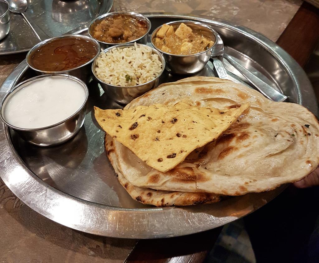 KNVaidy's tweet photo. My first time to Amritsar in The Punjab.

At #Bharawan da dhaba Since 1912

Terrific food. The Kulcha Thali.

PS - Dont miss the sticker - ONLY CASH https://t.co/ZqzMLxerfU