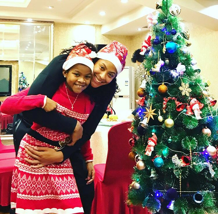 Everywhere is HOME as long as you’re there. Christmas in China! Happy holidays from Lai and her Mommy. #SantaCame #GreatChristmas #WeGotSnow