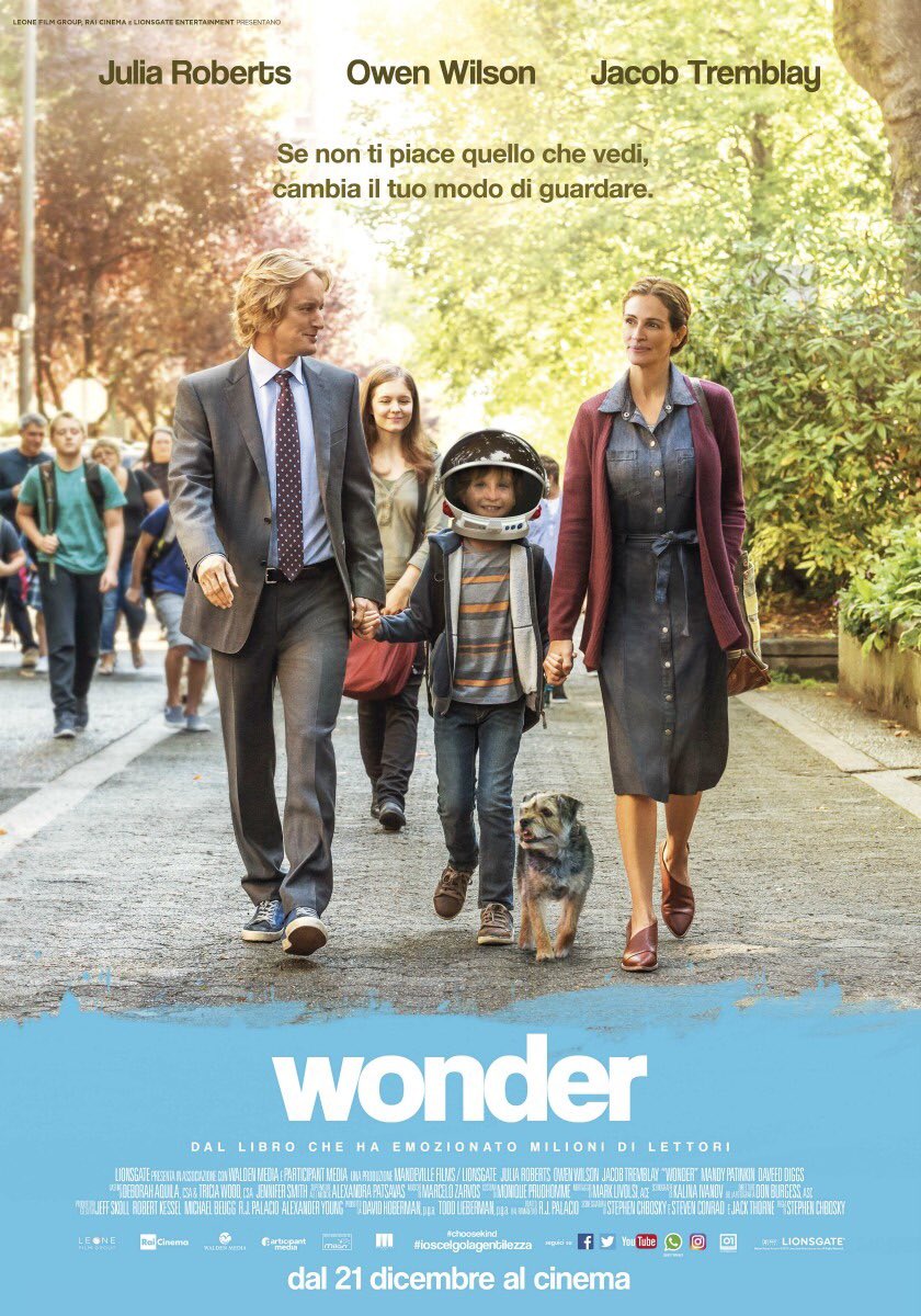 ClarDalloway's tweet photo. "Quando ti viene data la possibilità di scegliere se avere ragione o essere gentile, scegli di essere gentile."

#Wonder Film bellissimo 😍
@01Distribution 
@ifilmdavedere https://t.co/68DJ7nWRUU