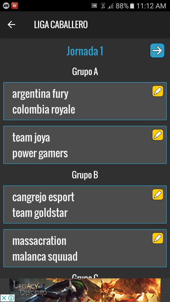 LIGACABALLERO's tweet photo. Primera jornada los equipos MD HOY JUEGA EL GRUPO A MAÑANA EL B https://t.co/NBUiNWhPZB