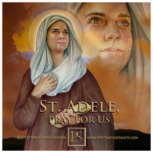 SaintPortraits's tweet photo. Happy #Feastday #StAdele Born a princess became a nun founded an abbey and was a disciple of St. Boniface, the apostle of #Germany. #ChristmasEve
https://t.co/APhR4pe1fX https://t.co/PkBnXoh1PK