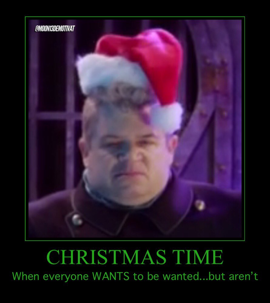 Moon13Demotivat's tweet photo. Henchmen tend to work slower this time of year. Help speed them up by telling them they’re doing an acceptable job &amp; Merry Christmas.
#MST3K #Moon13Demotivation @netflix https://t.co/DbMDs3A1o4