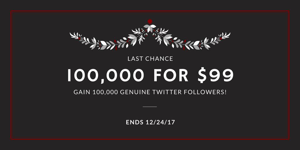 100,000 Twitter Followers, Just $99!

SALE ENDS TODAY! HURRY!
 autolikesworld.com/product-page/1…