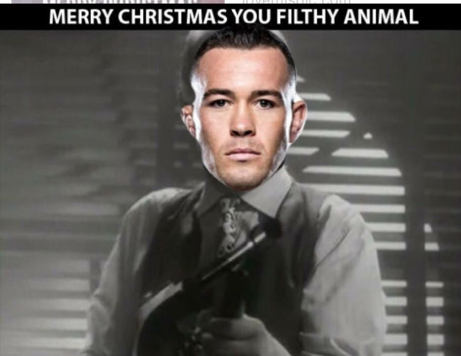 ElQueefy's tweet photo. From @ColbyCovMMA’s home to yours. #MerryChristmas2017 #mmafreaks https://t.co/KmGr1EuE1l