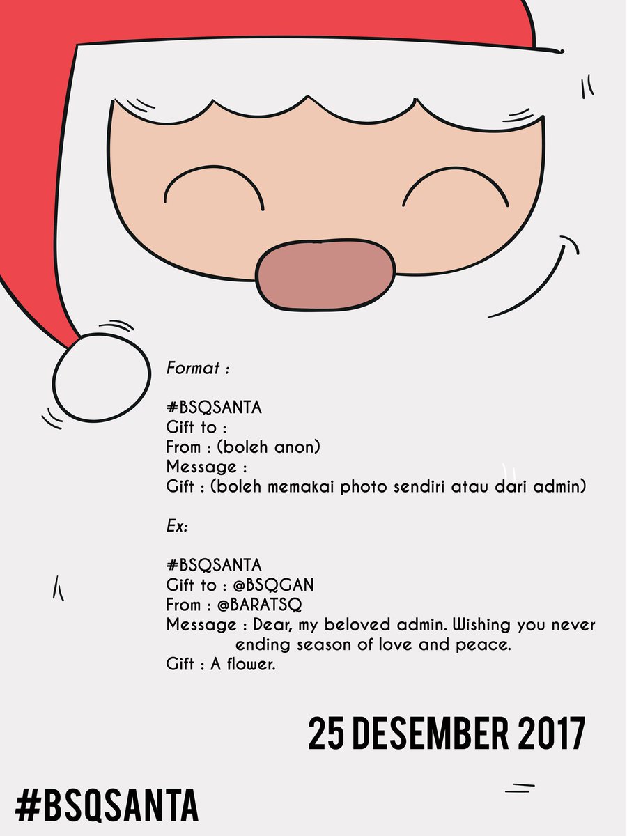BSQWORLD's tweet image. ㅤㅤㅤ 
 ·  　　 ·  ✺ ·  .　　  
   　　　　 ✧　　　　  . . * 
  .  * 　　 * 

ㅤㅤㅤ   ‹  send your Christmas gift here．›
ㅤㅤㅤㅤㅤ
ㅤㅤㅤㅤㅤ☾ #BSQSANTA ↷.☽
