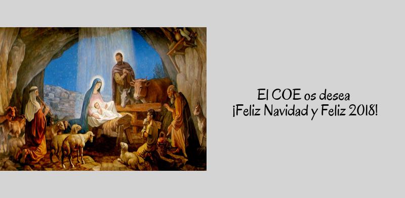 COEunav's tweet photo. Desde el COE os deseamos a todos una Feliz Navidad y que el Niño Jesús os ayude en este año 2018 que comienza. #COEXIV #Makeadifference #FelizNavidad #Feliz2018 https://t.co/M7lWr90iaa