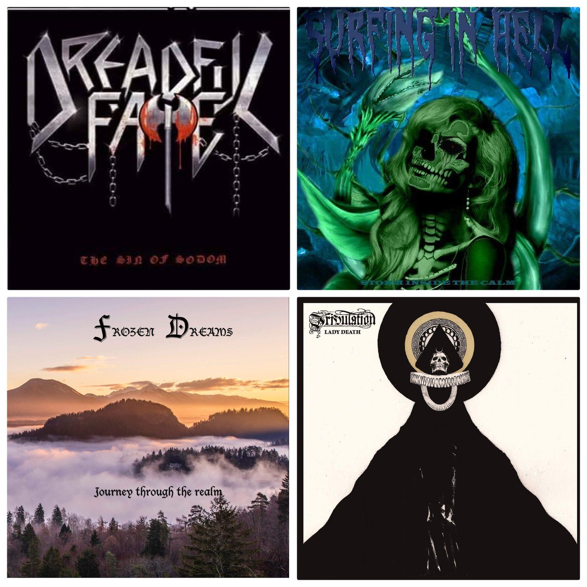 Vegmarg's tweet photo. Not Even Christmas can stop the Metal Factory! New releases of #Dreadfulfate #Surfinginhell #Tribulation #FrozenDreams πΈπͺπ
https://t.co/E47600JsBS