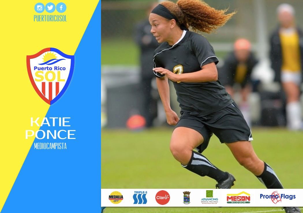 PuertoRicoSol's tweet image. Puerto Rico Sol FC se complace en anunciar la firma de contrato por un año de la experimentada Katie Ponce.