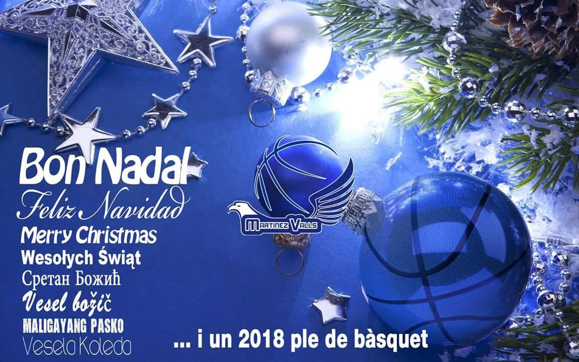 El Club Martínez Valls Bàsquet us desitja un BON NADAL!!!