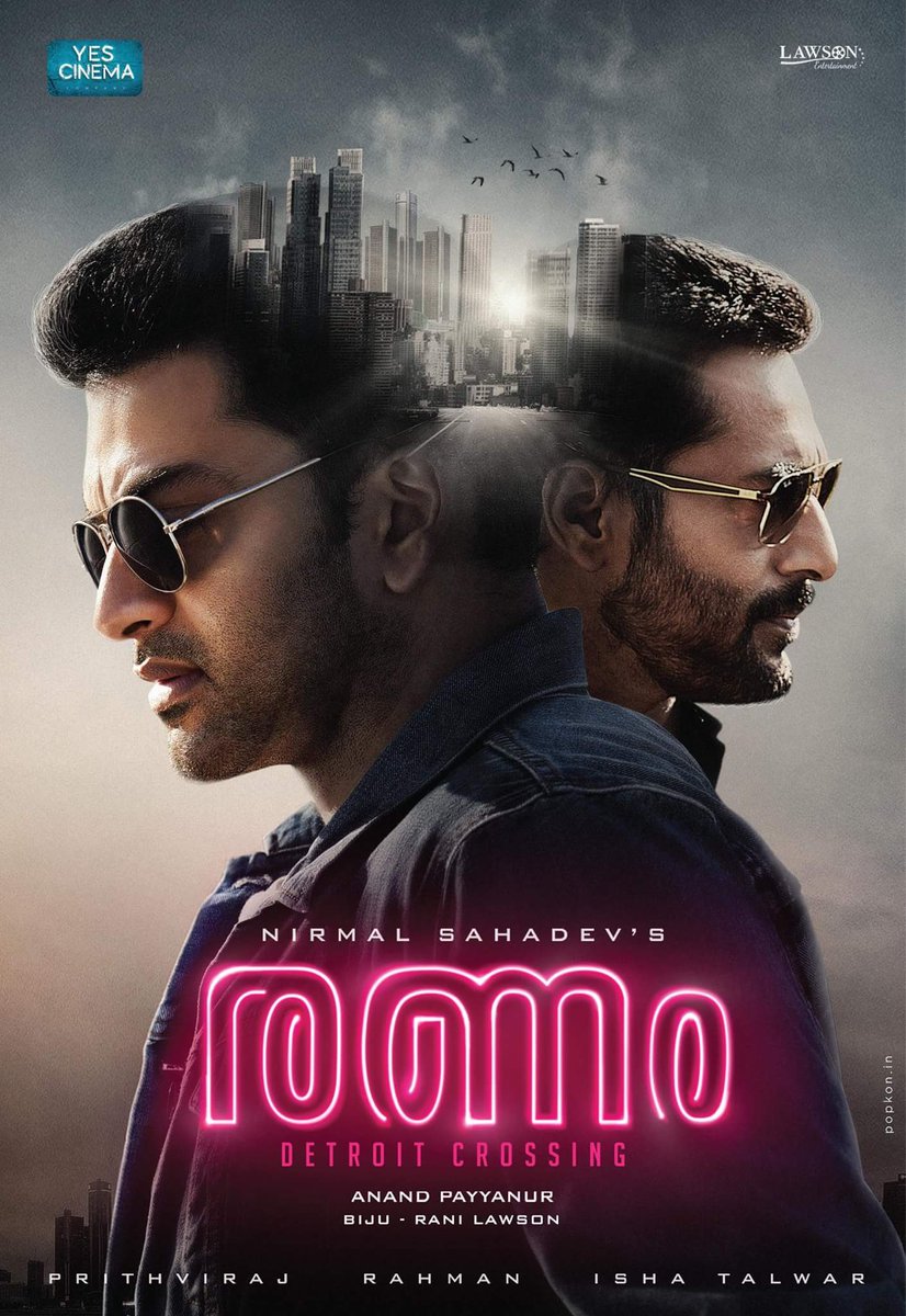 mohdashfaque45's tweet photo. #Ranam First look! 
“Some second chances...are too costly!” Coming Soon!
 
Ranam - Detroit Crossing #RanamFirstLook
 @Poffactio @Prithviraj_PFC @PrithviOfficial https://t.co/pDKnt5ud6n