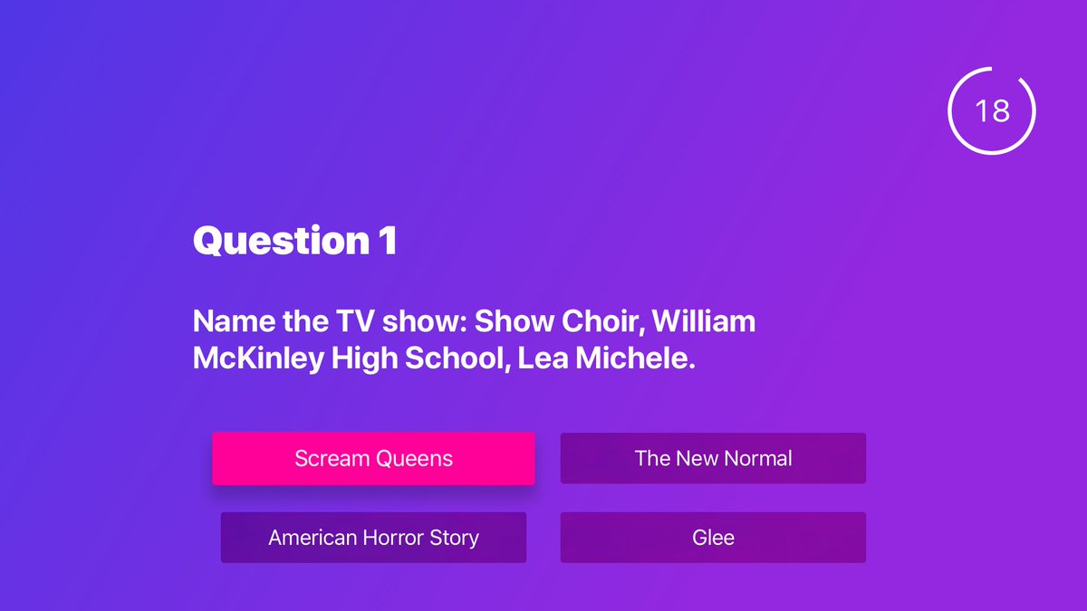CouchQuiz's tweet photo. We've given CouchQuiz a little refresh ready for the holidays. Grab it now on Apple TV. #appstore #appletv https://t.co/Z5yAHeYxUa