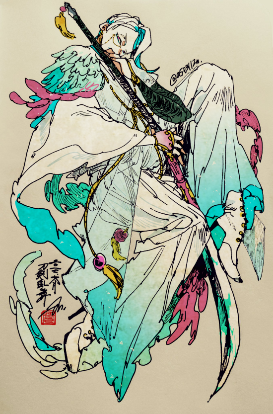 「アナログ線画のデジタルたち #2017年自分が選ぶ今年の4枚 」|_anのイラスト