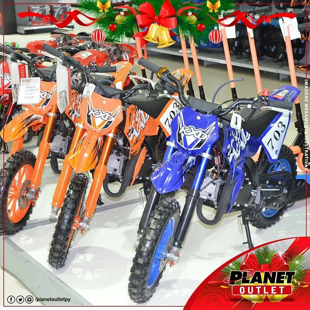 planetoutletpy's tweet photo. Aquí no PLANET OUTLET você encontra uma variedade enorme de mini motos tipo cross, ninjas, também buggys, patinetas, bicicletas e muito mais! Venha até nós e confira...
#PLANETOUTLET fazendo a diferença nesse fim de ano ! https://t.co/pCfOc1X2xd