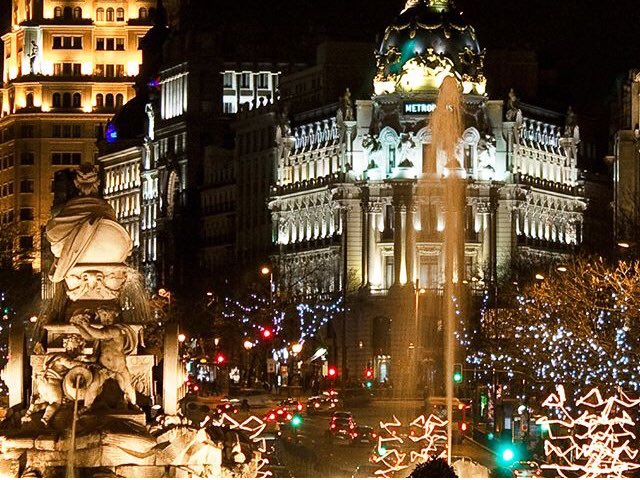 Madrid Christmas lights. El Ganso wish you all a happy night #MerryChristmas