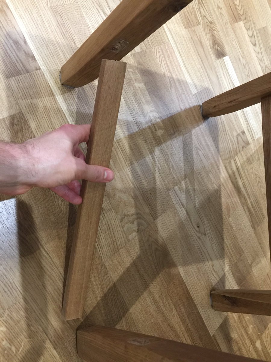 _OddsAndEvens_'s tweet photo. @HarveysHQ Cargo Portsmore chair after the third use!!! This is what £275 per pair buys you nowadays. Merry Christmas to you too!!!! https://t.co/bSWRcht4SS