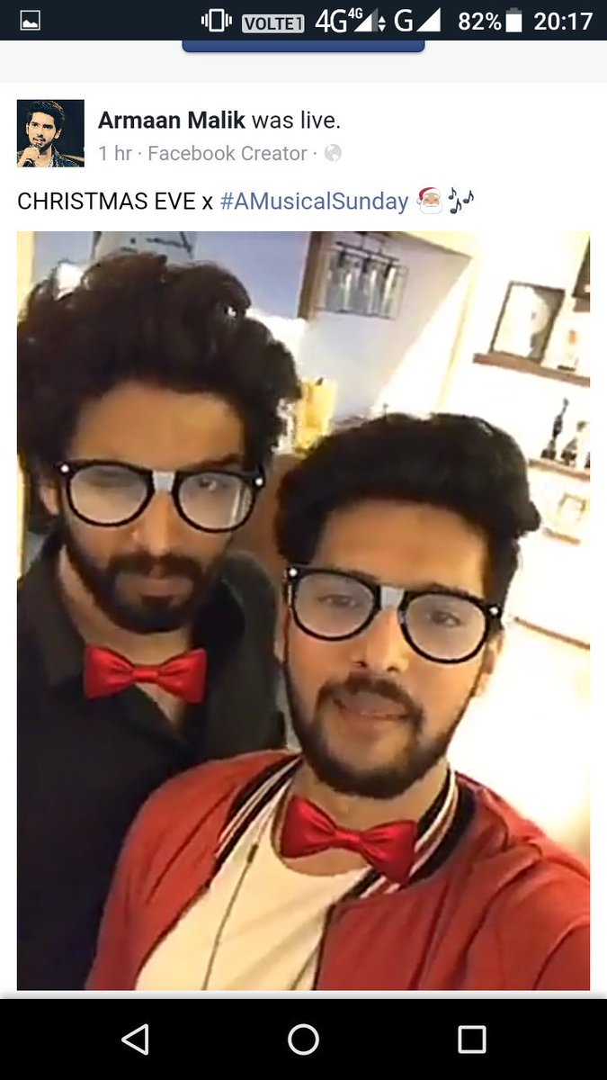 Priyal_krusher's tweet photo. Loved the #AMusicalSunday @ArmaanMalik22 thank youโค
'Meri (Merry) nahi teri meri humsabki christmas' : @AmaalMallik you are crazily amazingggg haha haha!๐๐โฅ
*SUNDAY MADE*๐๐ฅ
PS: Mallik ji slaying in black!๐ฅโค https://t.co/eWwB73nMdU