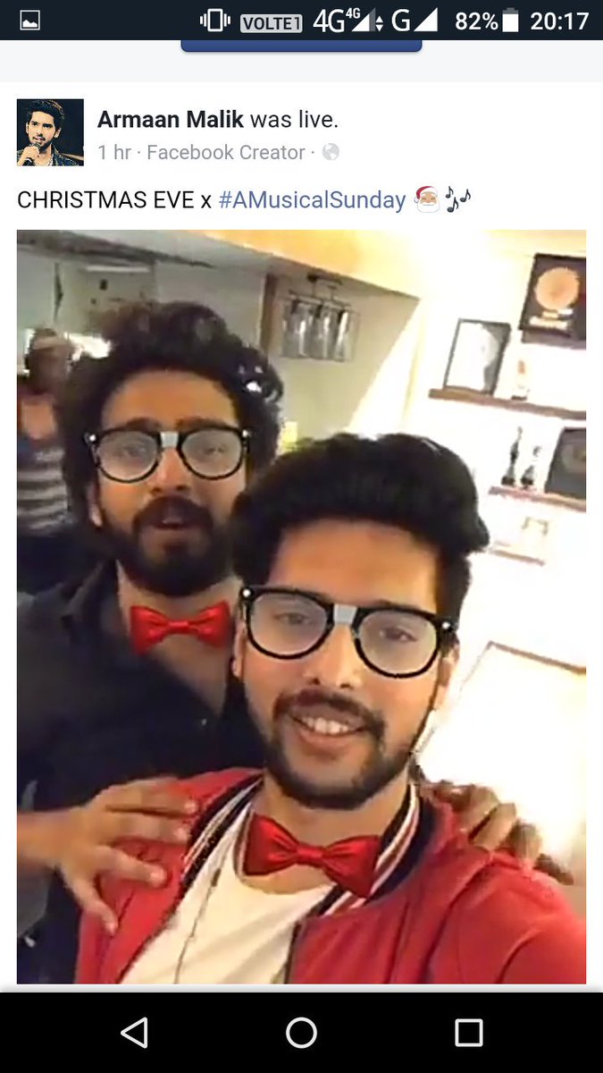 Priyal_krusher's tweet photo. Loved the #AMusicalSunday @ArmaanMalik22 thank youโค
'Meri (Merry) nahi teri meri humsabki christmas' : @AmaalMallik you are crazily amazingggg haha haha!๐๐โฅ
*SUNDAY MADE*๐๐ฅ
PS: Mallik ji slaying in black!๐ฅโค https://t.co/eWwB73nMdU
