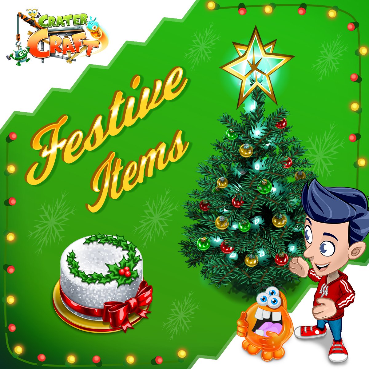 FarmAndCraftApp's tweet photo. Stock alert! The limited edition Xmas Tree and Xmas Cake are now on sale in the Shop! #CraterCraft
Play Now: https://t.co/5GknHxR79f https://t.co/U7QE1wdfcW