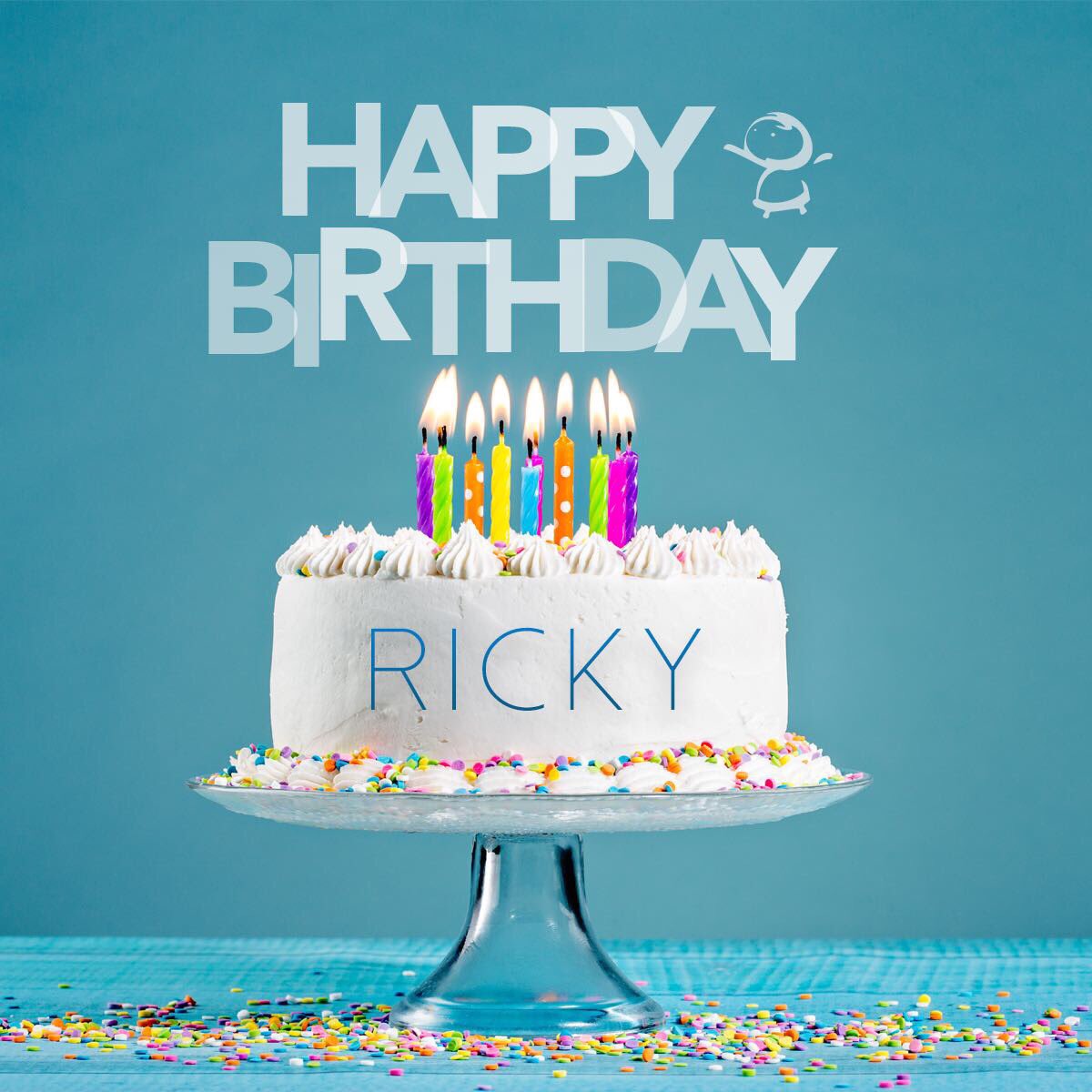 Happy Birthday Ricky Cakes, Cards, Wishes