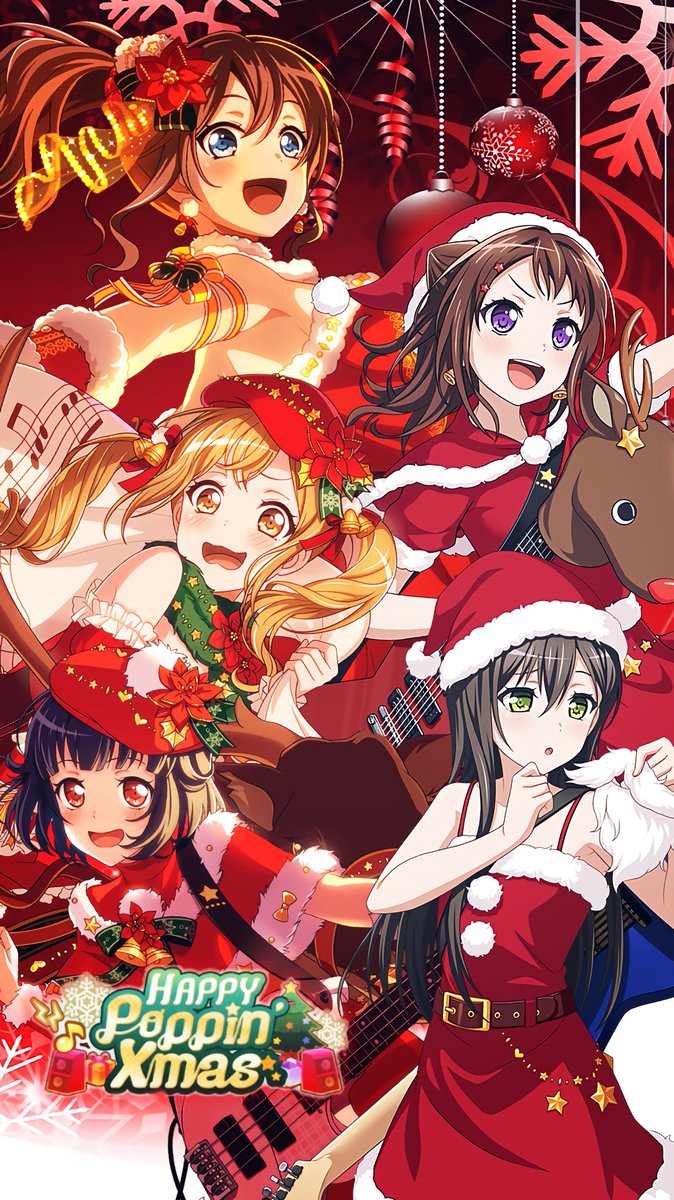 はっち バンドリ V Twitter メリークリスマス という事でポピパ壁紙作りました 気に入ってくれた方がいたら嬉しい いいねリツイートくれると喜びますw はっちの加工