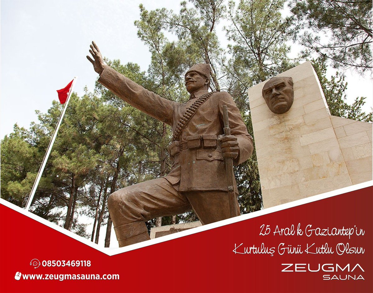 25 Aralık Kurtuluş Gününüz Kutlu Olsun
#Gaziantep #Gazianteplimbeniunutma
#sauna #25aralık