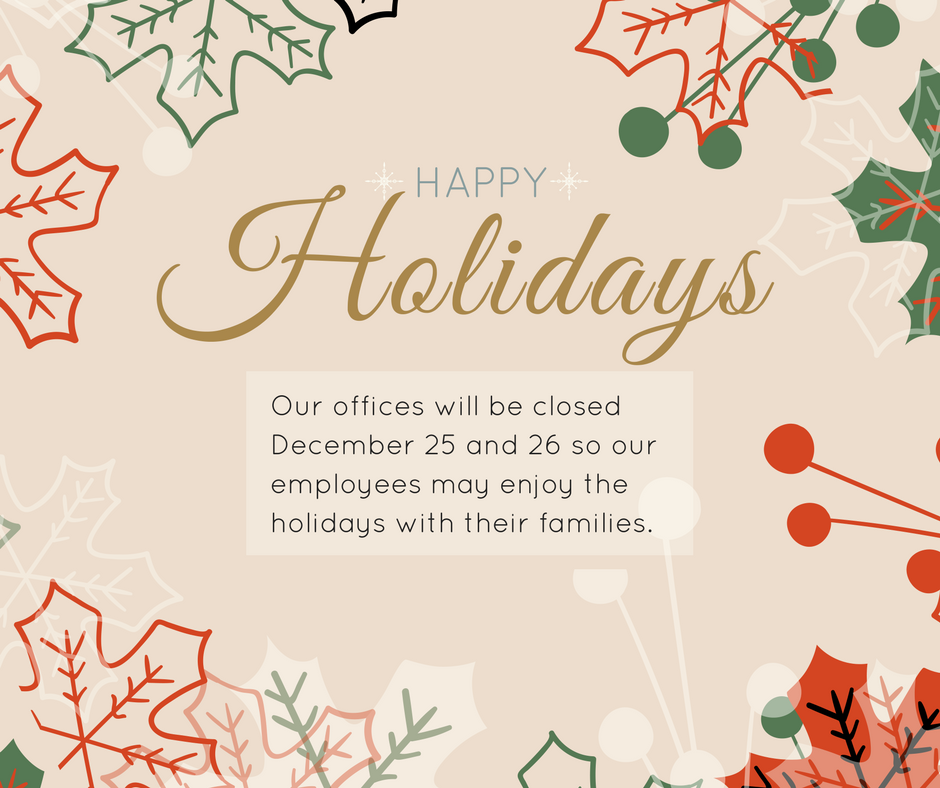 MidlandNatl's tweet photo. Happy Holidays from us! We will be closing our offices December 25 and 26 for employees to spend the holidays with their families and friends. https://t.co/1FLEvH5XNP
