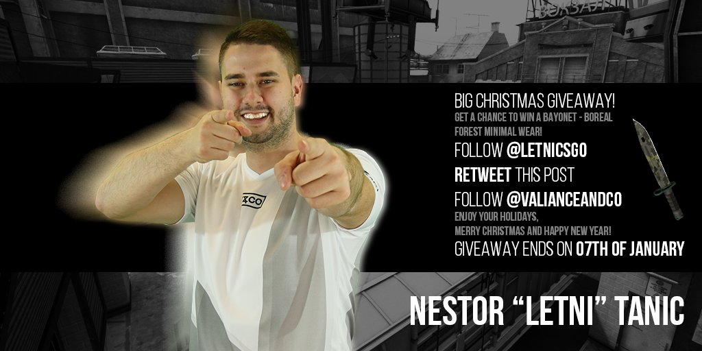 Christmas Giveaway!!!
You have chance to win ★ Bayonet | Boreal Forest ★ (MW) !
Just follow steps showed on picture! 
The winner will be drawn on 7th January! Hurry up u have 2 weeks!