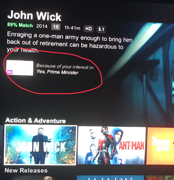 robstickler's tweet image. Wah? #brokenalgorithm @NetflixUK