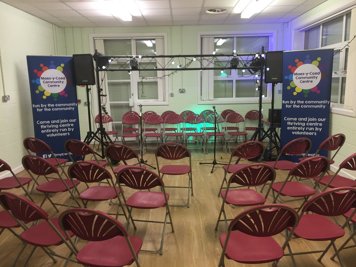 All set up ready for tomorrow