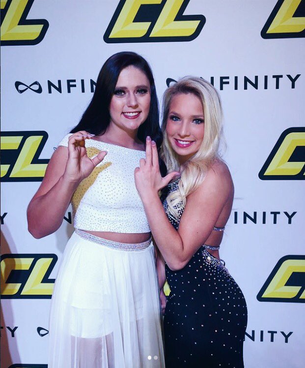 Nfinity's tweet photo. A fun little throwback to CL’s ORIGINAL CHEER PROM!💃🏻 next Cheer Prom destination: BILOXI✨❤️ #sundayfunday #cl5 #cheernightout https://t.co/vBg9Heazzs