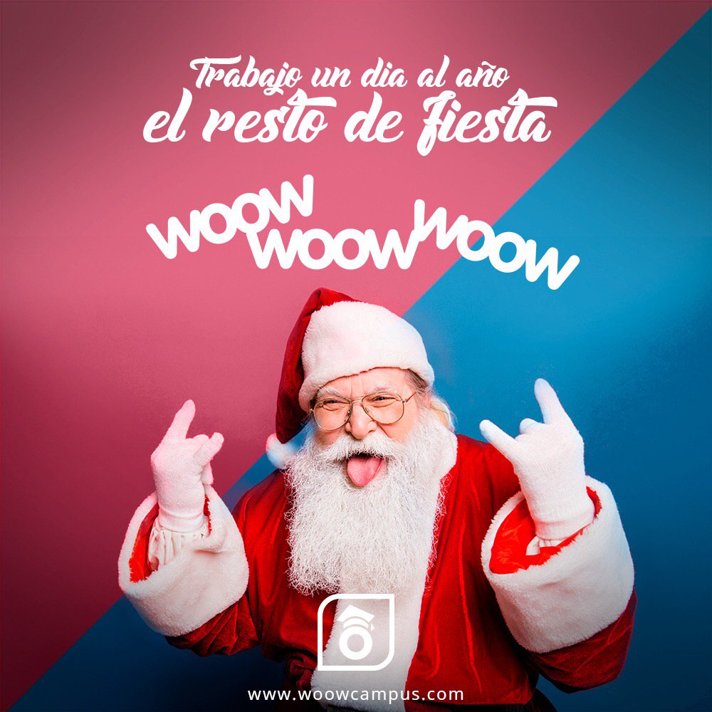 Desde WOOWcampus os deseamos Feliz Navidad 🎄🎁 🎁 🎄!!!                                              #woowcampus #letswoow #amiwoow #creditos #premios #ociojoven #universitarios #festivales #discos #ontour #solosevive1vez