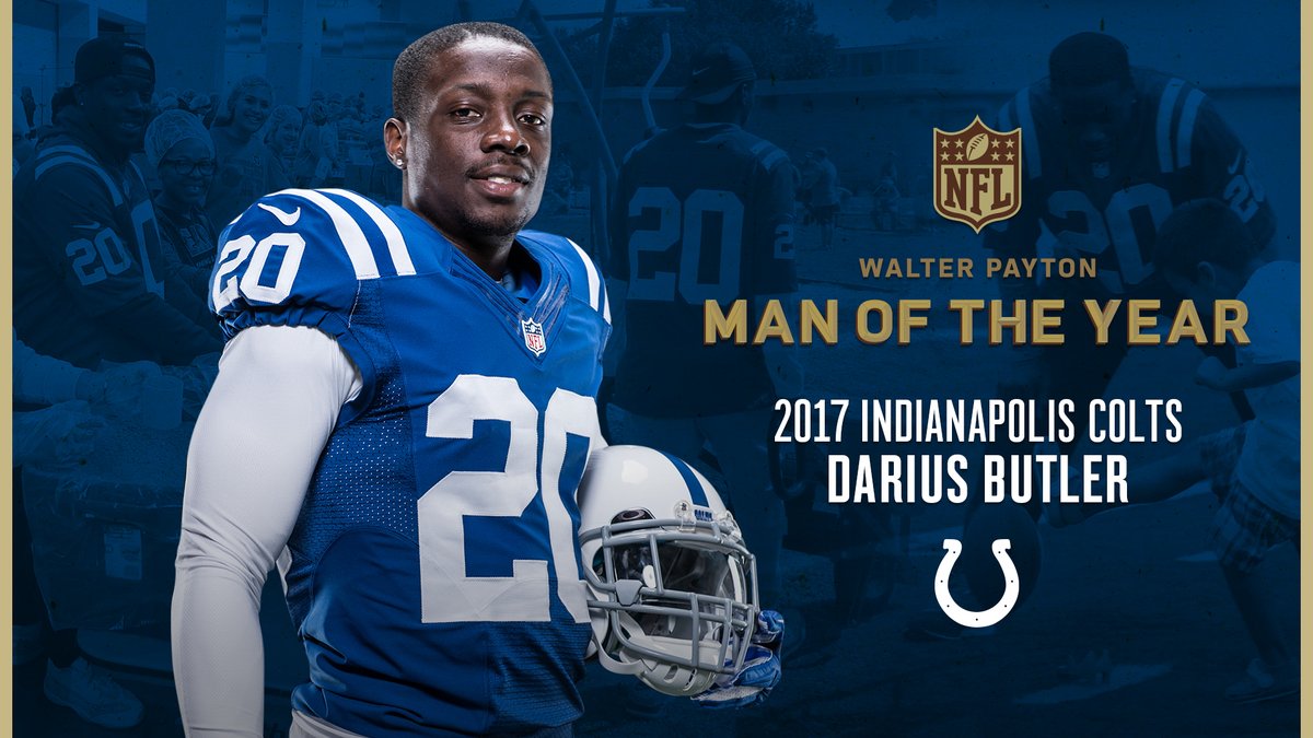 Colts's tweet photo. Every RT is a vote for @DariusJButler's foundation to win $25,000. 

Learn about his cause and why he's our #WPMOY nominee: https://t.co/jB9ikeT3rs 

#WPMOYChallenge + Darius Butler https://t.co/8exDkBvtr1