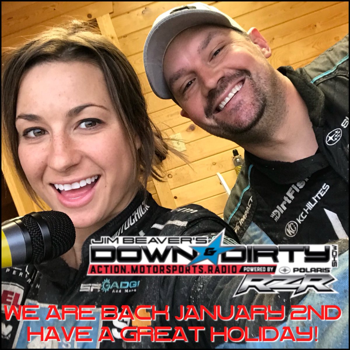 Your 2 favorite dorks in motorsports radio are taking the week off for the holiday on the Down &amp; Dirty Radio Show Powered By @polarisrzr. We’ll be back January 2nd. @amihoude71 and I appreciate the support in making us one of the top motorsport radio shows in the world in 2017.