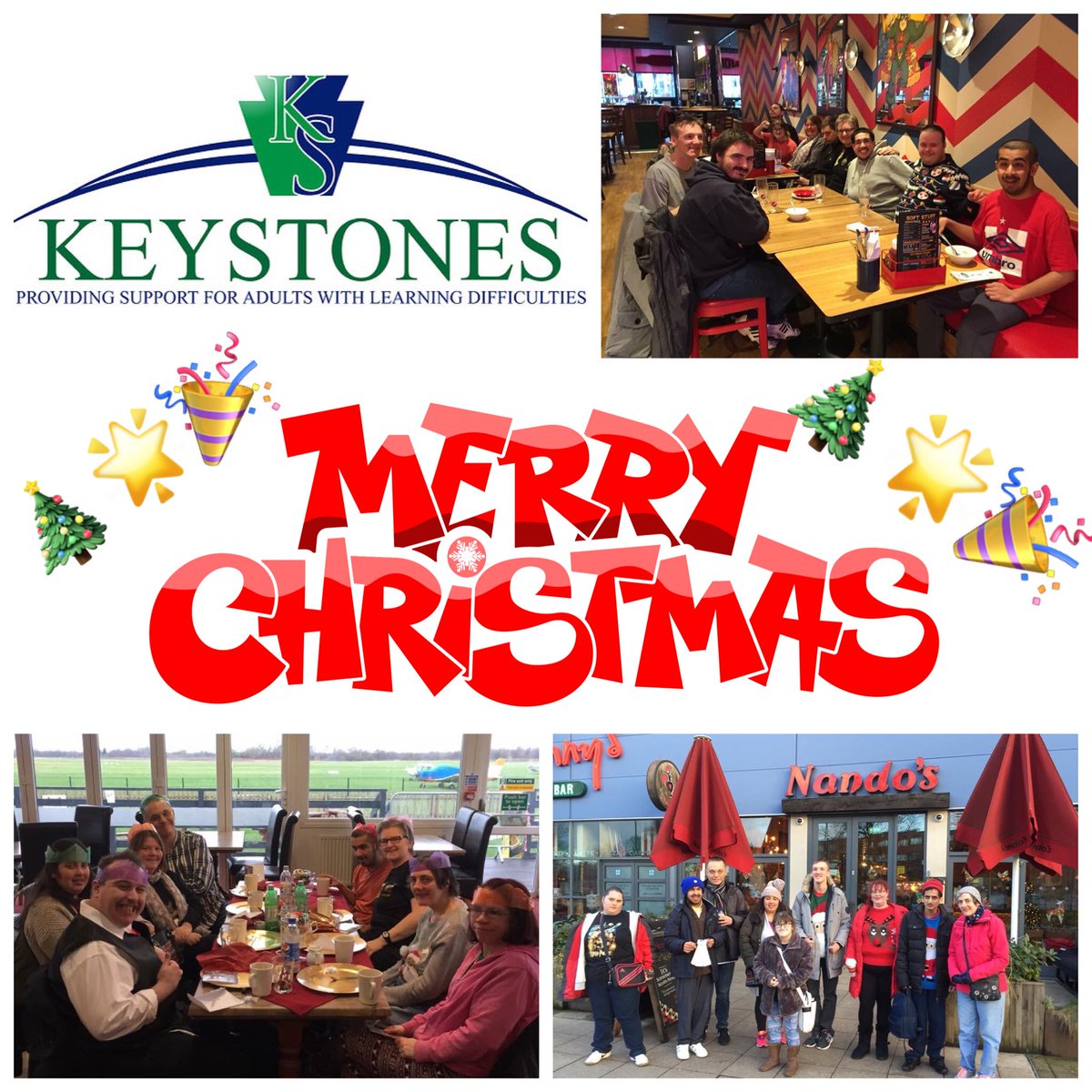 KeystonesCentre's tweet image. Wishing all our amazing Keystones friends, their families, carers &amp;amp; our wonderful supporters a very magical Christmas!! 
🎄🌟🎉🍾🥂🎄#FunFriendsInclusion #Keystones #Christmas