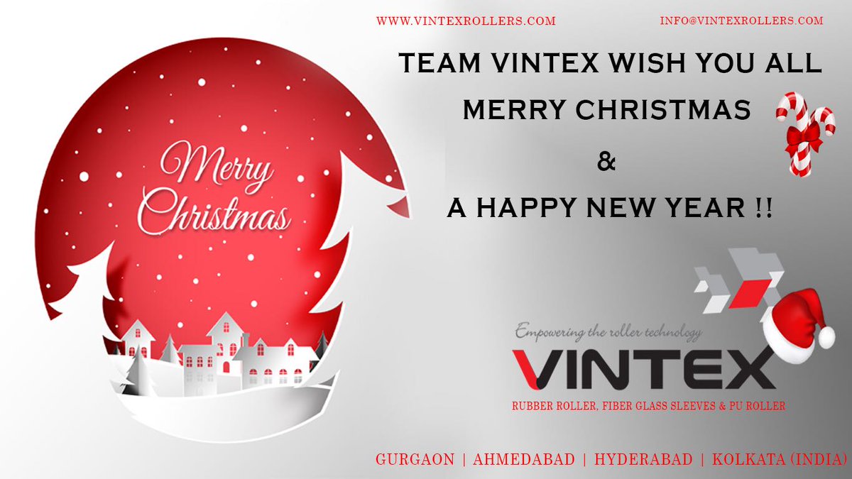 Vintex_Rollers's tweet photo. #MerryChristmas #vintexrollers @Vintex_Rollers  #FLEX #flexiblepackaging #printing #rubberroller #puroller #fiberglasssleeves #Solventlesslamination https://t.co/PKeW2BQoSe