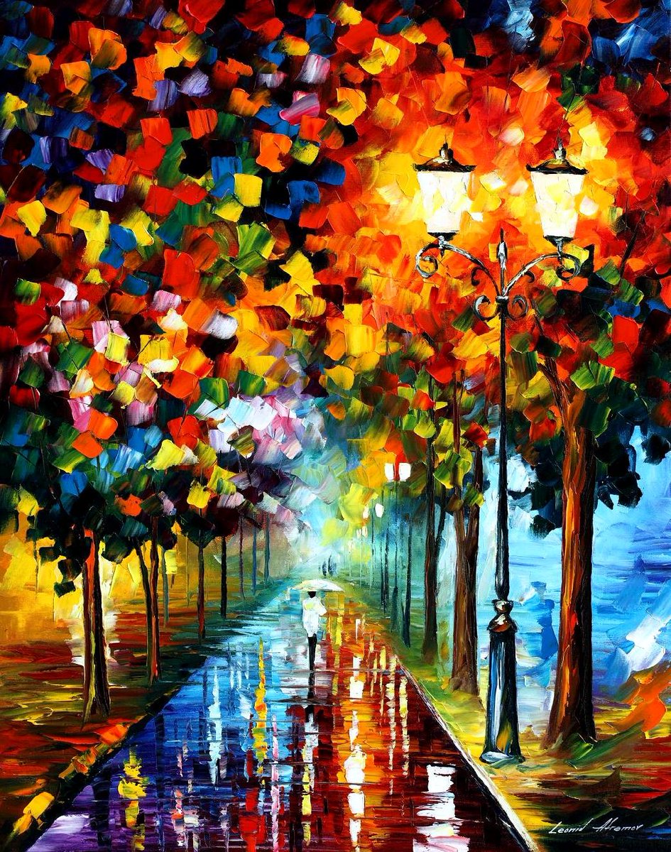 EbayAfremov's tweet photo. BURST OF COLORS - Oil painting by Leonid Afremov. One day offer - $99 include shipping https://t.co/A9AK8l9OJg https://t.co/RY7TmdRCLZ