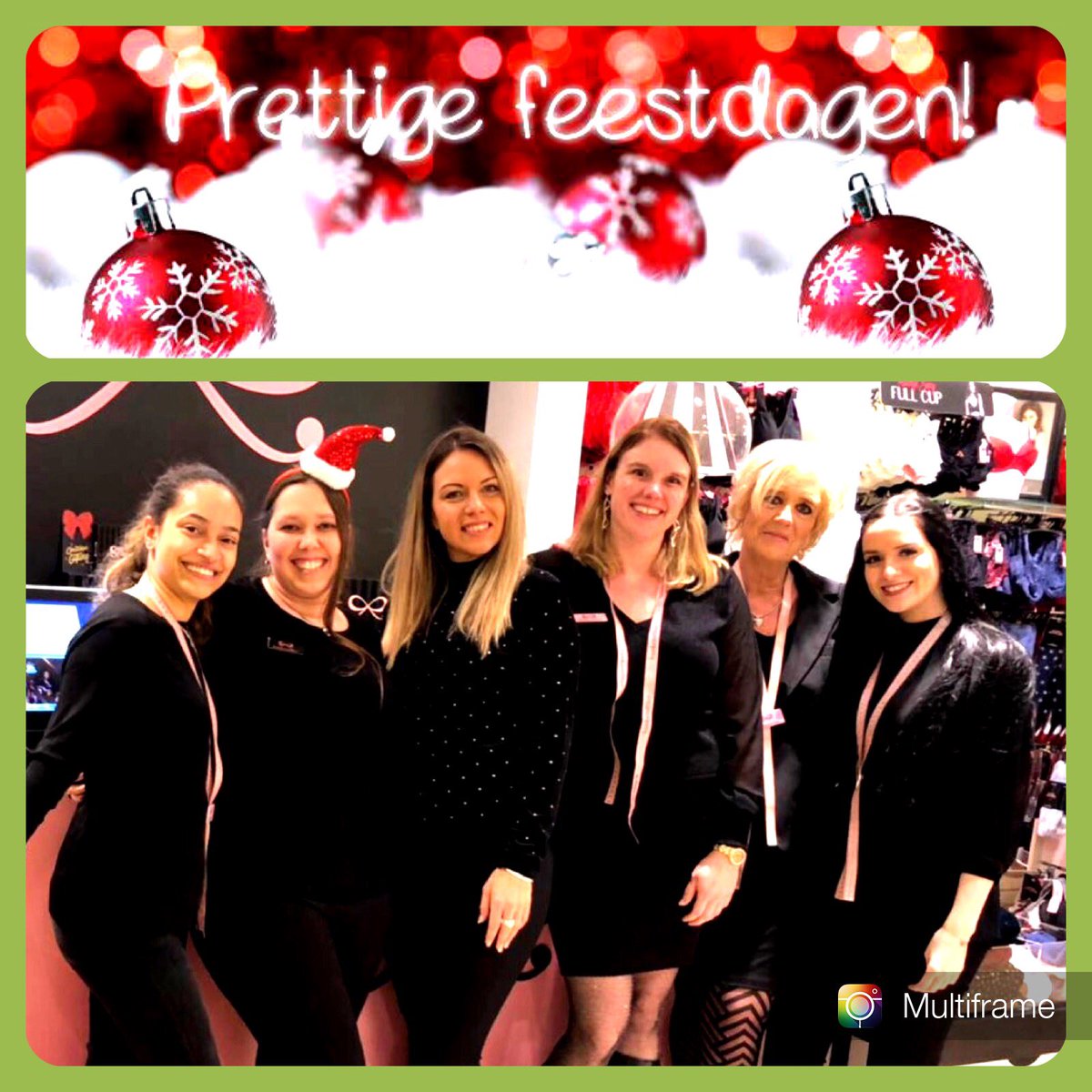Team Hunkemöller Almere Stadshart 2391 wishes you a merry Christmas and a happy new year!#hunkemollerxmas