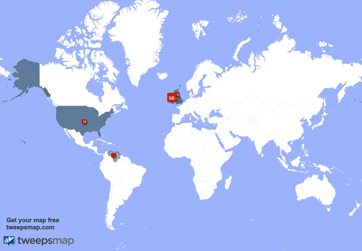 dansyermann's tweet photo. My followers live in Ireland (48%), UK.(24%)... Get your map: https://t.co/i6UFcPSGt7 https://t.co/LDNZ7FIsCc