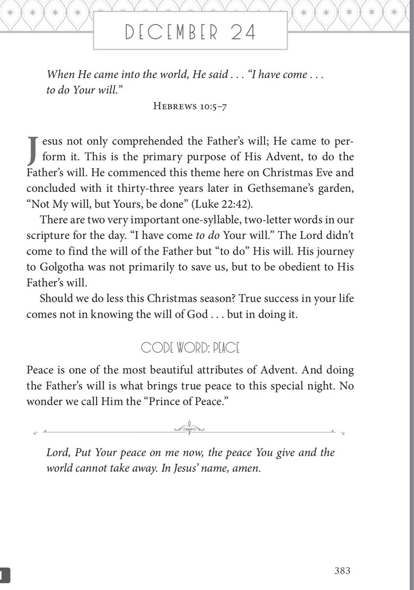 OSHawkins's tweet photo. Start the new year with the #BELIEVERSCODE-here is Christmas Eve devotional https://t.co/fY3de1HCRQ