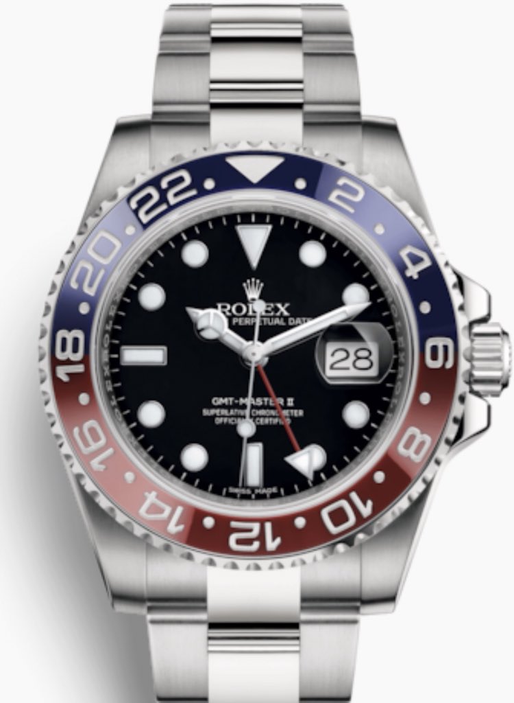 This August 2017 white gold Rolex GMT PEPSI 116719 is new in. Huge saving at £21000 compared to the £28000 window price. 🎄🎄🎄