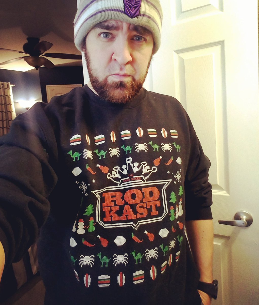 Busstees's tweet photo. Happy Holidhays and Merhay Christmas! Hope everyone who ordered a @RodKast shirt is wearing  one this weekend! I know I am. #haymen #spreadthehay https://t.co/46nfs2N0x0