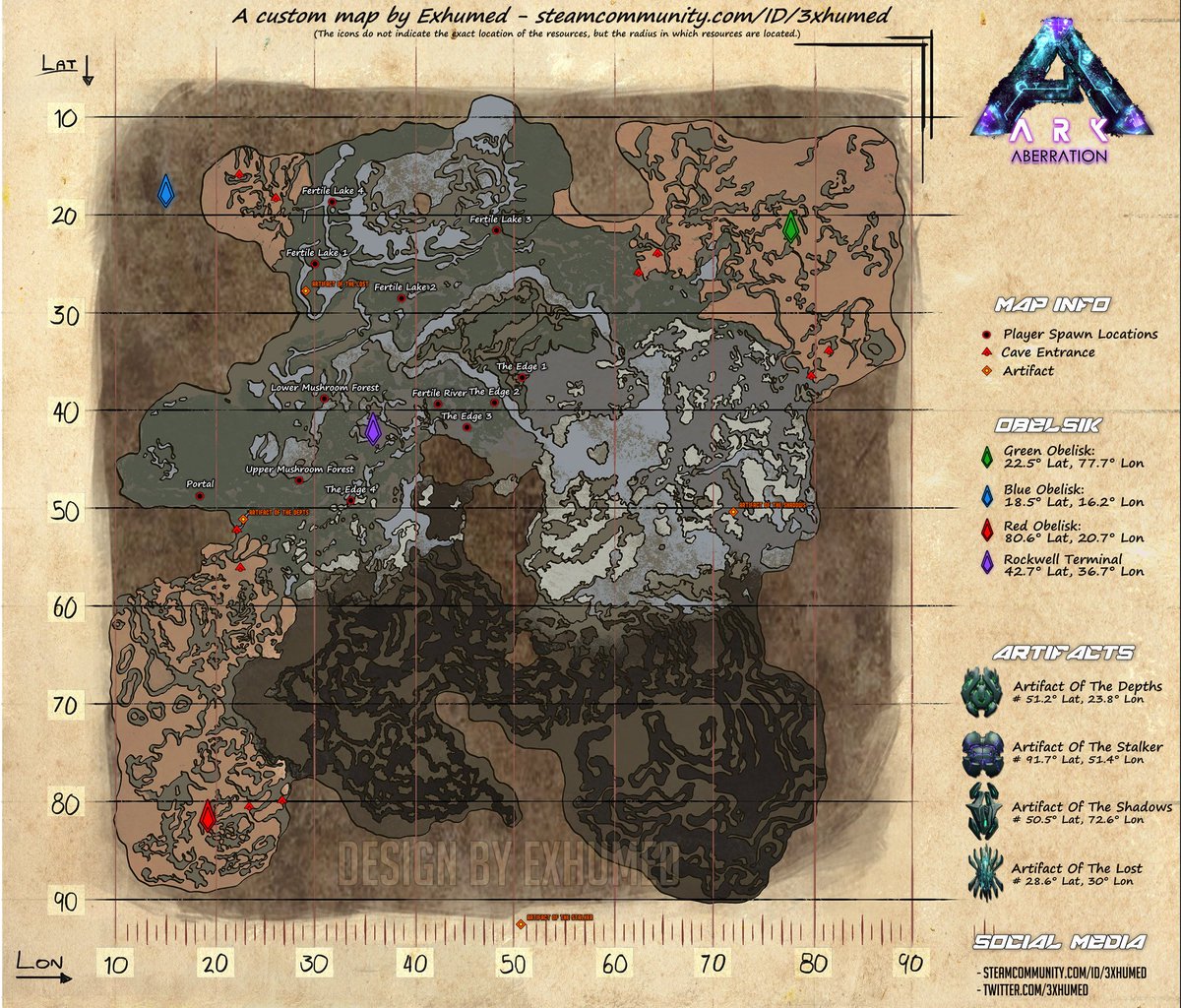 35 Ark Rag Resource Map Maps Database Source