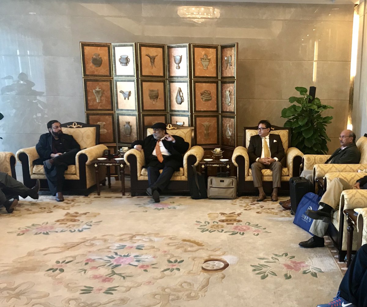 BarristerMShah's tweet photo. Warmly received at VIP Terminal of #Beijing Capital International #Airport by #Chinese #Government - Looking forward to meaningful discussions of #CPEC & closer #PoliticalInteraction between #Pakistan and #China #LongLivePakChinaFriendship @sherpao_aftab @Qwppk_official https://t.co/Rpu8hNbRzG